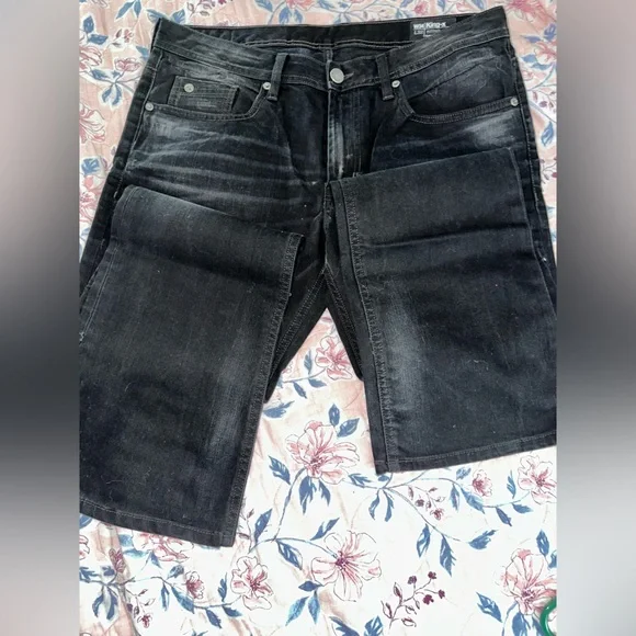 Buffalo David Bitton Black Straight Leg Jeans - Picture 8 of 8